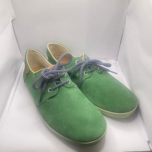 Fly London Sesh Green Men's Suede Leather Lace Up Shoe Fashion Sneaker Sz 41 8 - Picture 1 of 9